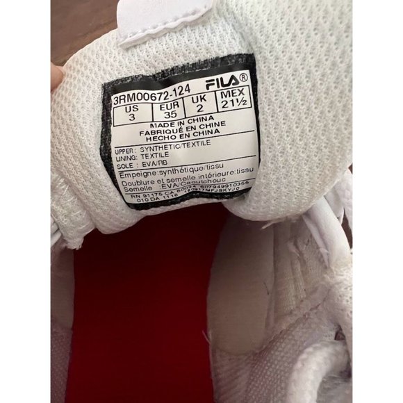 Kids' Fila Ray Leather Casual Sneakers - Picture 13 of 13